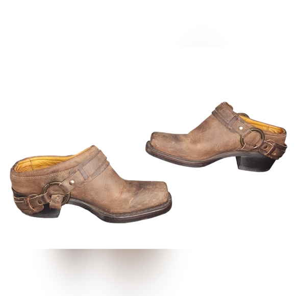 Frye Women's Belted Harness Mule Size 7.5 - Picture 5 of 8